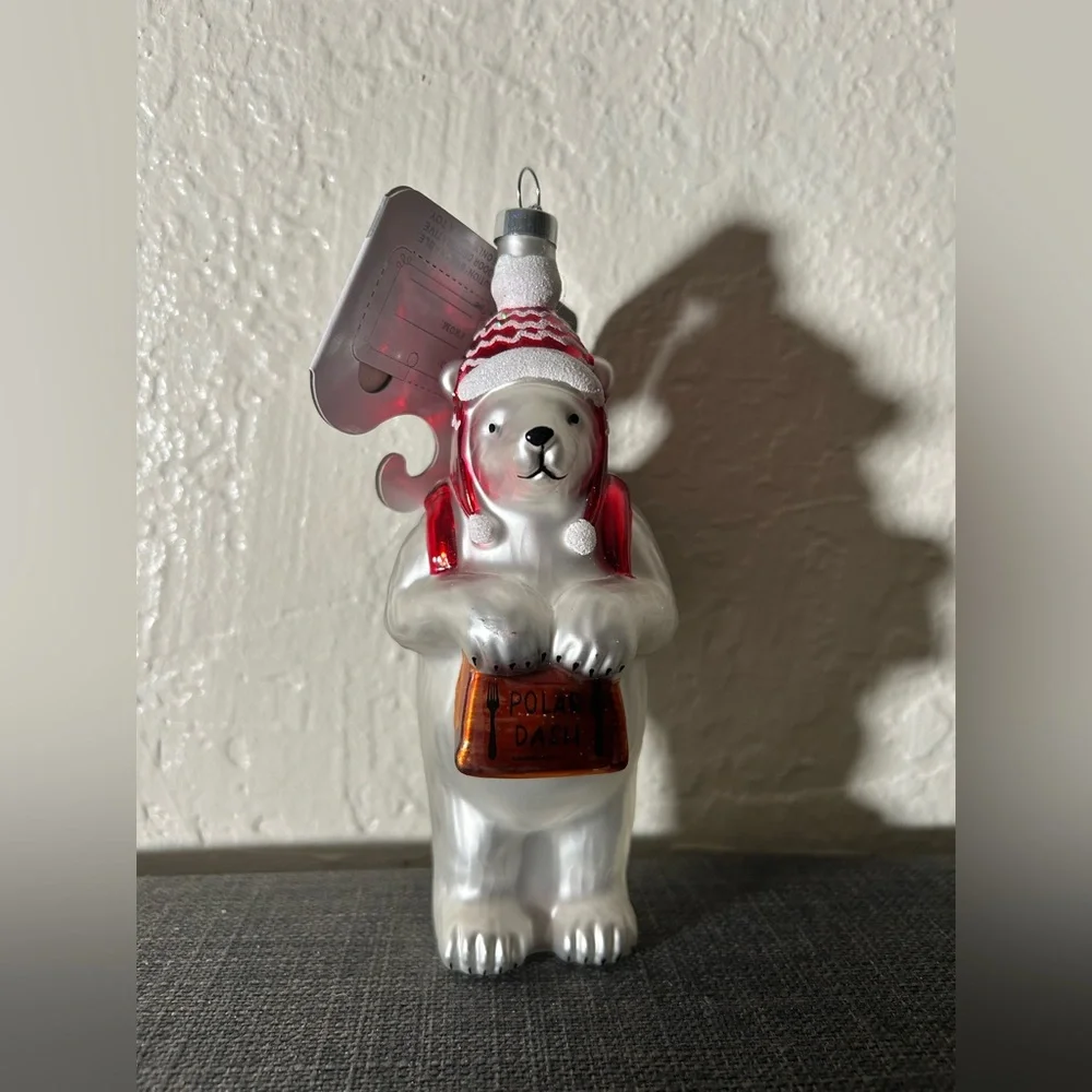 Target Christmas Glass Delivery Bear Ornament Wondershop™